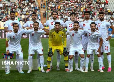افت چهار پله ای فوتبال ایران در رده بندی فیفا