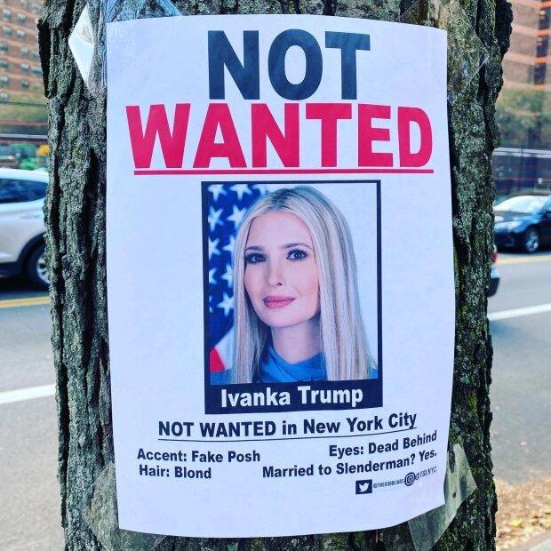 پخش پوسترهای جنجالی علیه ایوانکا ترامپ در سطح نیویورک